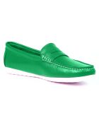 Mocassins en Cuir Tina verts