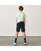 Bermuda en Toile de coton Wayne bleu nuit