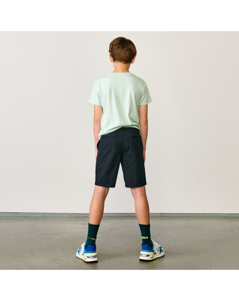 Bermuda en Toile de coton Wayne bleu nuit