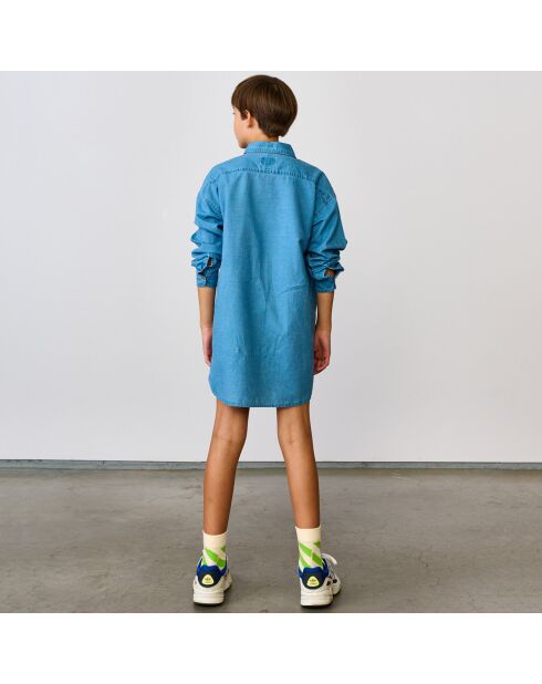 Robe jean en Coton & Lin Approx bleu denim