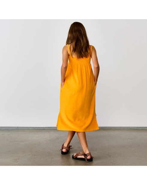 Robe tube mi-longue Canil en Coton mélangé orange vif