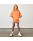 Sweat en Coton mélangé boyfriend Facile orange