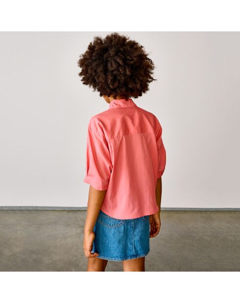 Chemise en Coton mélangé Ave rose