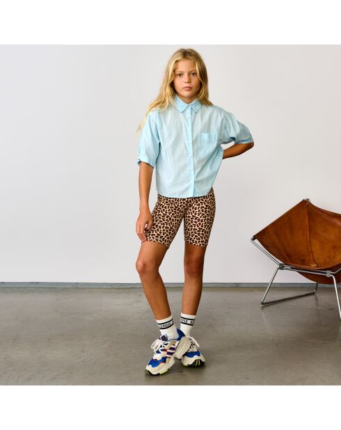 Chemise en Coton mélangé Ave bleu clair