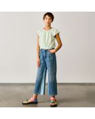 Blouse légère Poeha vichy menthe