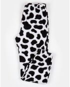 Pyjama en micropolaire Northern Lights imprimé noir/blanc/rose