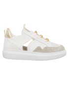 Sneakers en Cuir Noa blanc/doré