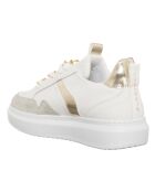 Sneakers en Cuir Noa blanc/doré