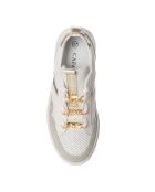 Sneakers en Cuir Noa blanc/doré