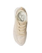 Sneakers Moana beige/doré - Talon 5 cm