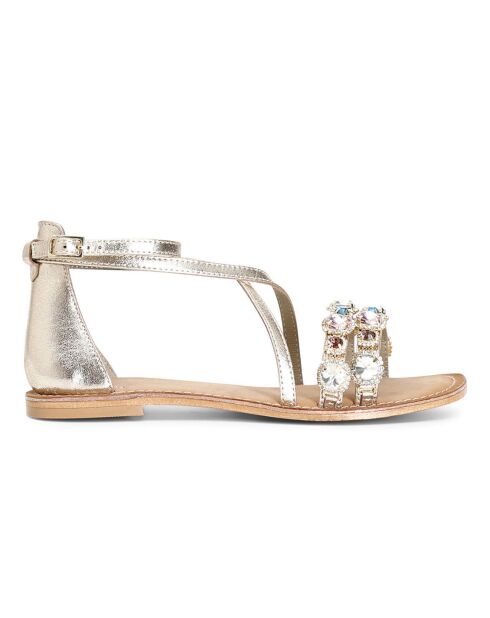 Sandales en Cuir Solal dorées