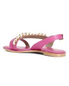 Sandales en Cuir Oya fuchsia