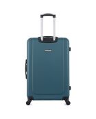 Maleta de larga estancia Bucharest con 4 ruedas y una sola rueda, 75 cm, verde oscuro