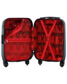 Bucharest Cabinekoffer met 4 wielen en enkele wielen 46 cm donkergroen