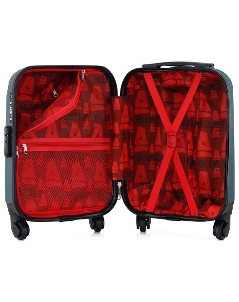 Bucharest Cabinekoffer met 4 wielen en enkele wielen 46 cm donkergroen