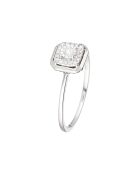 Bague Carrément Diamants 0.09 ct or blanc