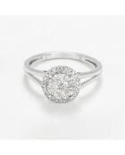 Bague Ness Diamants 0.23 ct or blanc