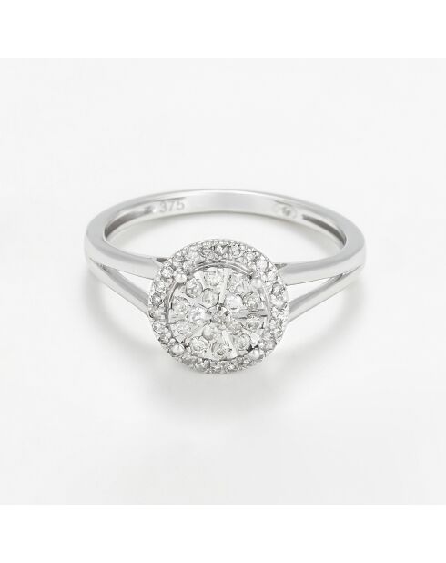 Bague Ness Diamants 0.23 ct or blanc