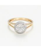 Bague Ness Diamants 0.23 ct or jaune
