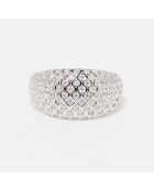 Bague Nid D'Amour Diamants 0.611 ct Or Blanc