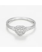 Bague Mon amour Diamants 0.127 ct or blanc