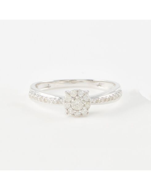 Bague Principessa Diamants 0.28 ct or blanc