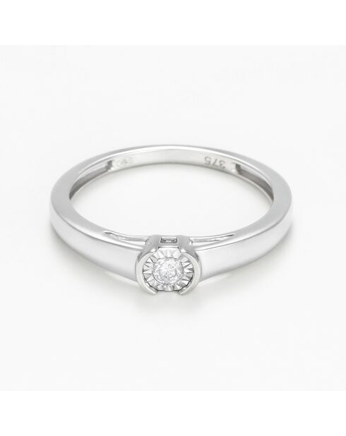 Anillo Aliyah Diamond en oro blanco de 0,051 quilates