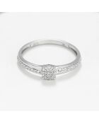 Bague Lovely Diamants 0.125 ct or blanc
