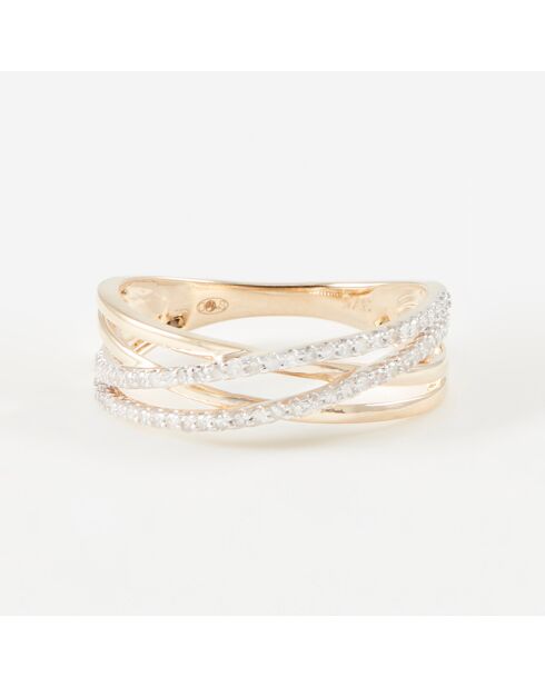 Sarah Diamantring 0,217 Karat Gelbgold