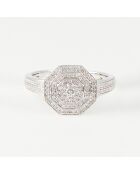 Bague Romance Diamants 0.22 ct or blanc