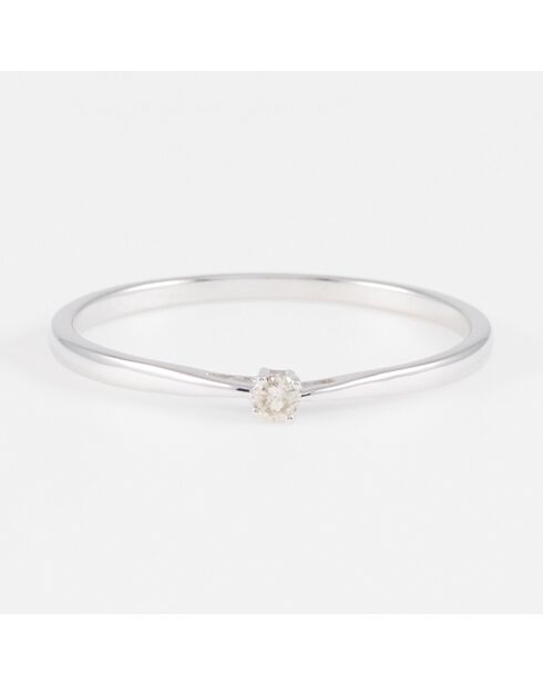 Bague Mayte Diamant 0.04 ct or blanc