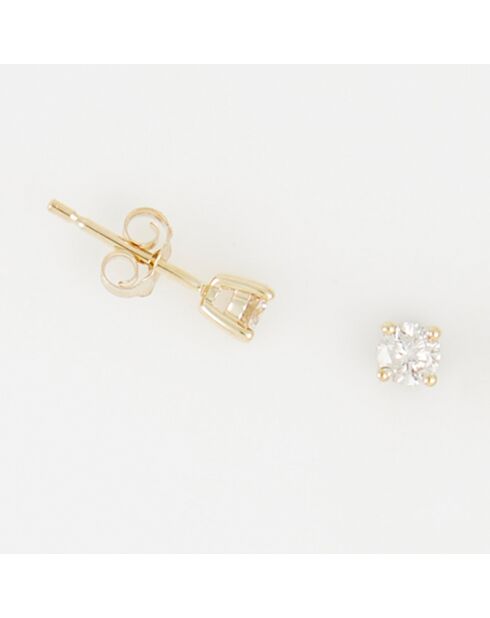 Boucles d'oreilles Cristina Diamants 0.25 ct or jaune