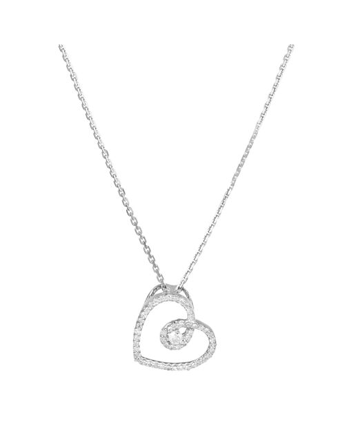 Colgante My Sweet Love Diamond en oro blanco de 0,15 quilates