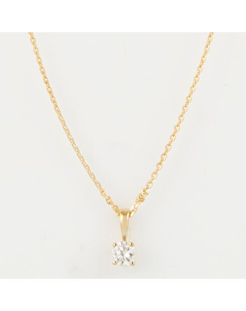 Colgante Laila Diamond en oro amarillo de 0,16 quilates