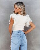 Top Charline blanc