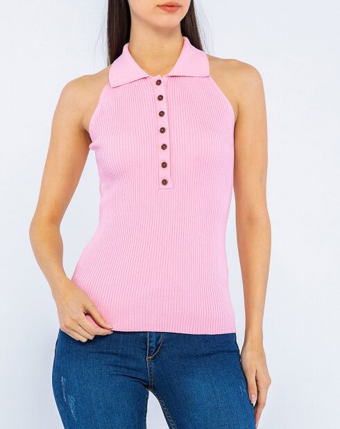 Top Capucine rose