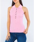 Top Capucine rose