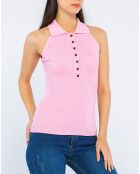 Top Capucine rose