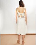 Robe 100% Lin Ritchie écrue