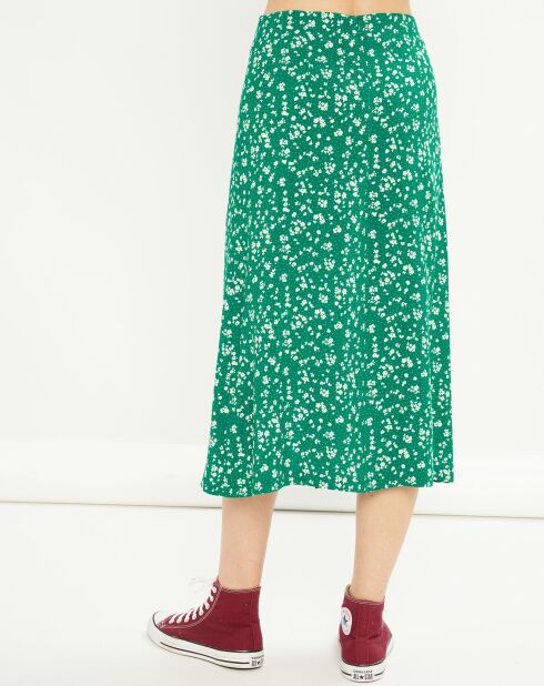 Jupe Dimora imprimée verte