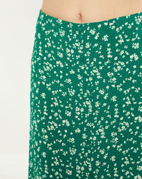 Jupe Dimora imprimée verte