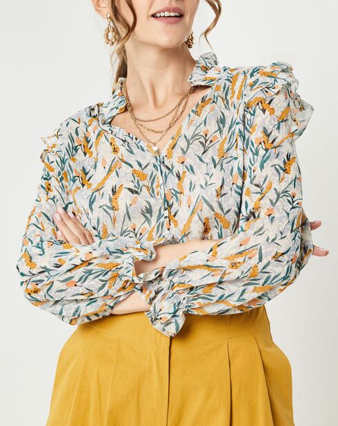 Top Mila rose/orange