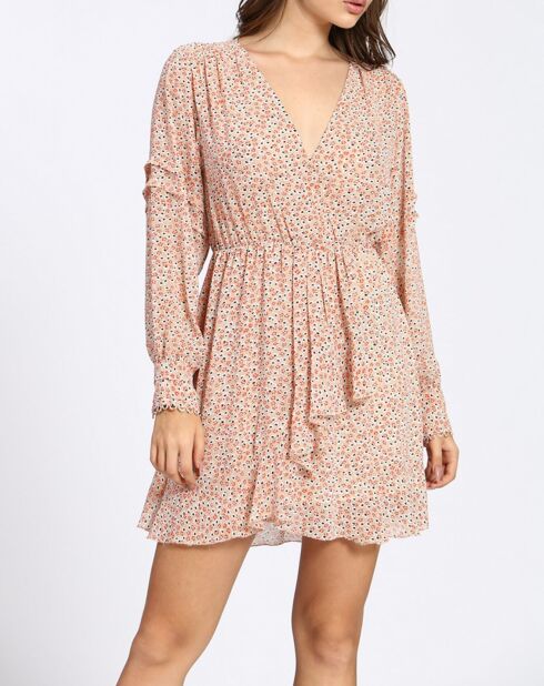Robe courte Chloé beige