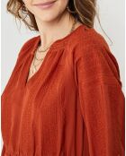 Robe Rosalie brique