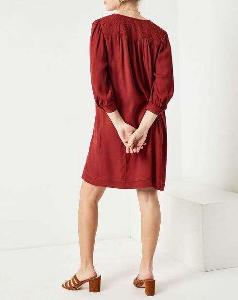Robe Angèle bordeaux