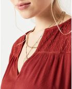 Robe Angèle bordeaux