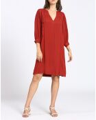 Robe Angèle bordeaux