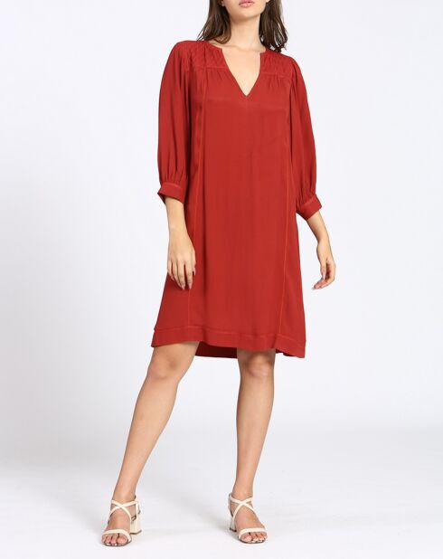 Robe Angèle bordeaux