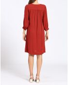 Robe Angèle bordeaux