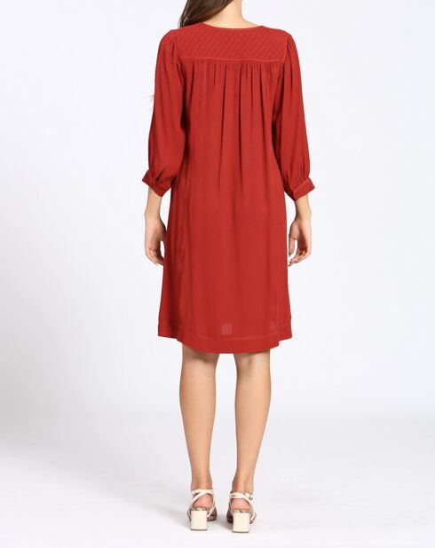 Robe Angèle bordeaux